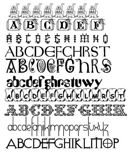 304 Designs Fonts Fontdemo