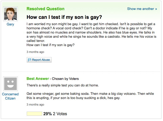 Hilarious Questions And Answers At Yahoo Answers Yahooanswers_gayson