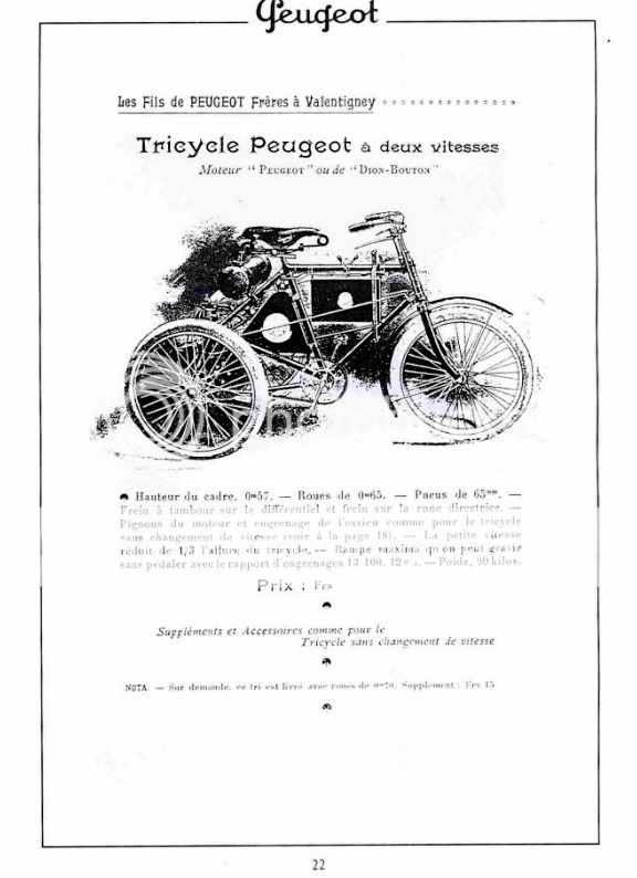 ΜΟΥΣΕΙΑ ΚΑΙ ΜΟΤΟΣΥΚΛΕΤΕΣ  Peugeot-1900-Tricycle-6