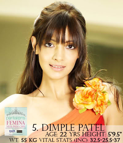 Pantaloons Femina Miss India 2009 - Winners on Femina Cover Dimple-p