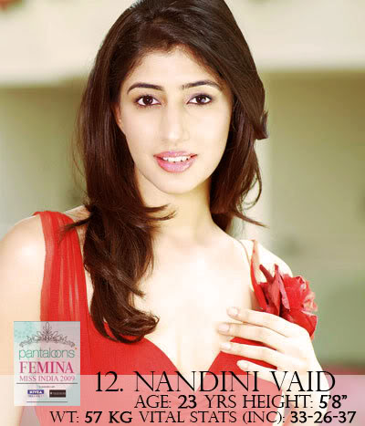 Pantaloons Femina Miss India 2009 - Winners on Femina Cover Nandini-p