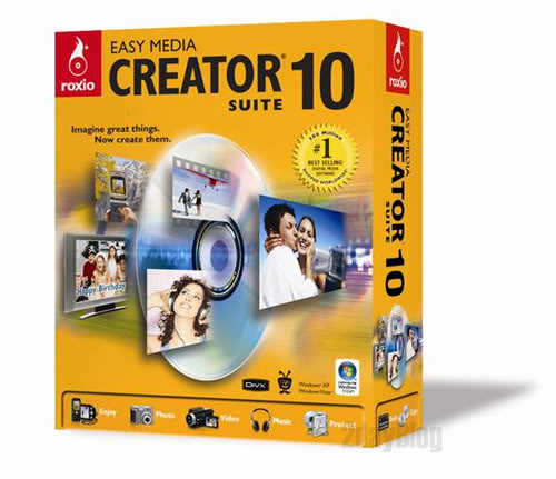 اقوى برنامج لنسخ الاسطوانات Roxio Easy Media Creator 10 1010