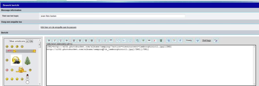Hoe plaats ik hier een foto op de forum? Plaatsonderwerp