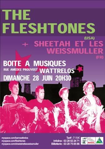 28/06/09 FLESHTONES @ La Boîte à Musique (Wattrelos) Flyfleshtones