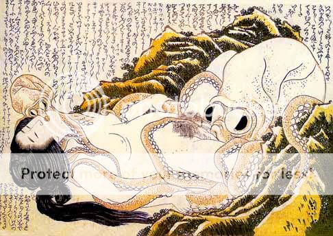 ¿Quién quiere manos cuando puedes tener un tentáculo? Dream_of_the_fishermans_wife_hokusai