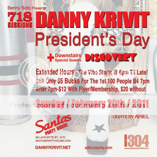 Danny Krivit - 718 Sessions Presidents Day Weekend Bash! 02/20 22011-Back-2