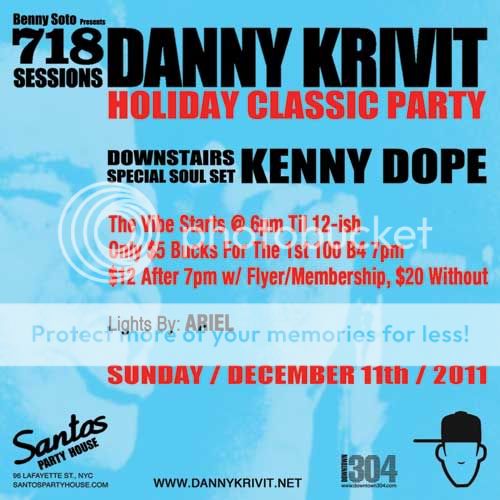 718 Sessions Holiday Classics with Danny Krivit & Kenny Dope! 718-Sessions-121111-Back