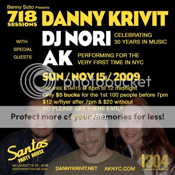 718 Sessions w/ Danny Krivit, DJ Nori & AK Nov 15 718111509B