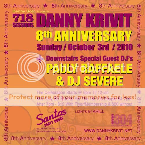 718 Sessions 8th Anniversary w/ Danny Krivit @ Santos 10/03 Back-Nw-Fix-Flat