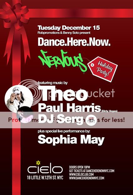 Nervous Records Holiday Party w/ DJ Theo Dance.Here.Now. DHN121509b