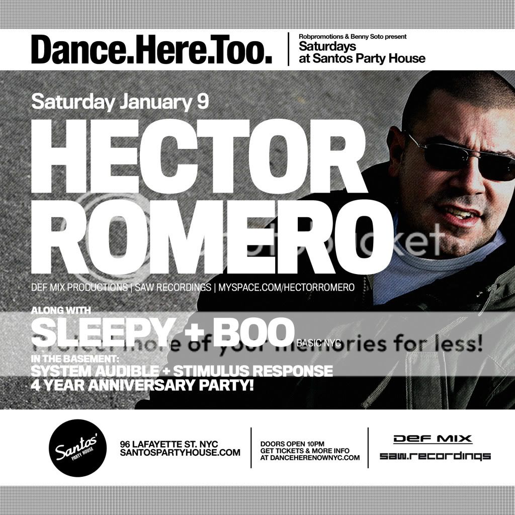 Hector Romero + Sleepy & Boo Dance.Here.Too @ Santos 01/09 DHT010910b