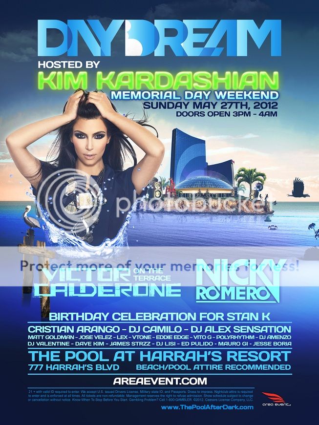 Day Dream ~ Nicky Romero & Victor Calderone ~ hosted by Kim Kardashian 05/27 Evite