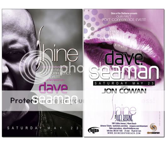 Dave Seaman & Jon Cowan ~ Shine Miami May 23rd SHI052309