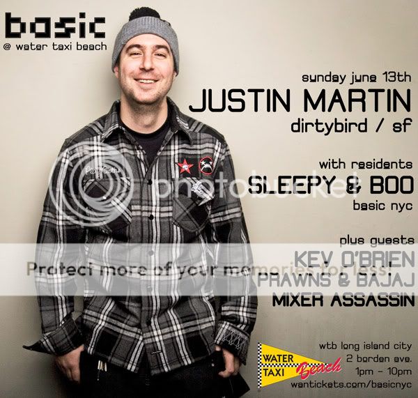 JUSTIN MARTIN @ Water Taxi Beach Long Island City 06/13 WTB061310