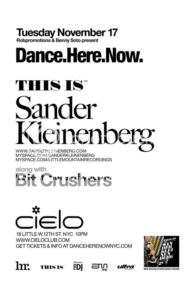 Sander Kleinenberg | Dance.Here.Now @ Cielo | 11/17 Dhn111709b