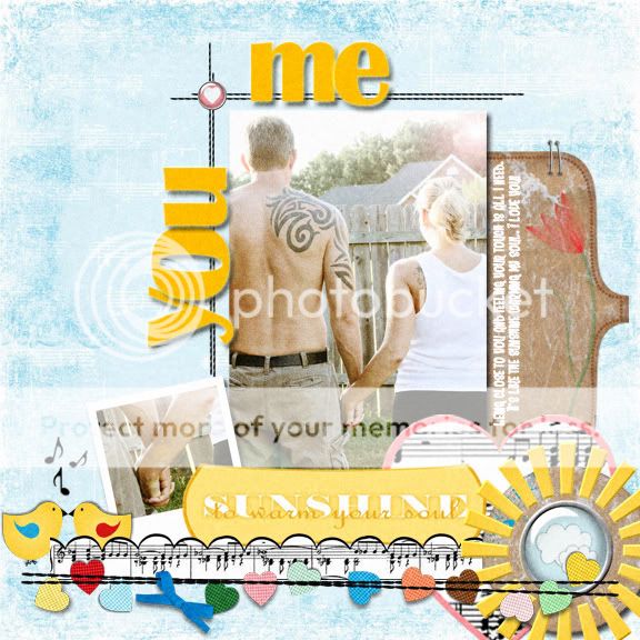 Playing with Janet's August "Dear Sweet Friend" Add-on Kit Sunshine3