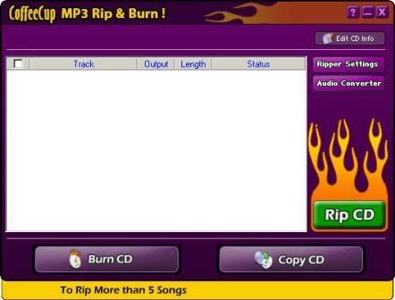 Coffeecup MP3 Ripper Burner 4.0 CoffeeCupMP3RipperBurner4