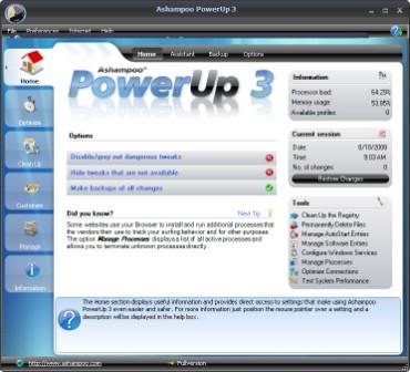 اقوى برنامج للتحكم فى الويندوز Ashampoo PowerUp 3.10 AshampooPowerUp3