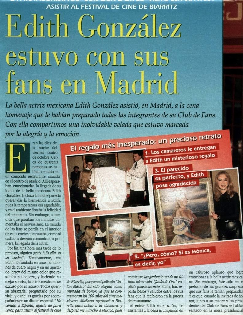 Scan de Edith cuando estuvo en España. Encuentro con los fans de Corazon Salvaje Edith10a