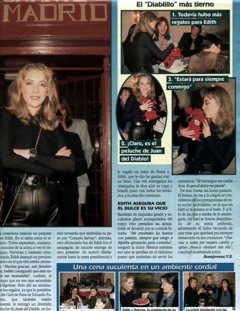 Scan de Edith cuando estuvo en España. Encuentro con los fans de Corazon Salvaje Edith10b