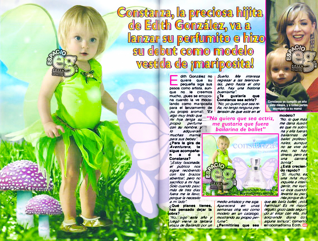 perfume - 2006-05. [ SCANS ] Constanza debuta como modelo vestida de mariposa ModeloC