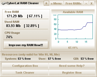 CyberLat RAM Cleaner 2.1.1 + Serial Screenshot1404-1