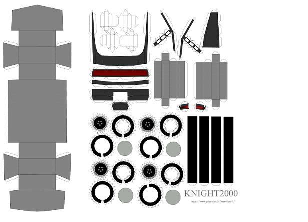 K.I.T.T.  M:1/25 aus Karton     fertig 01.01.2009 Knight2000