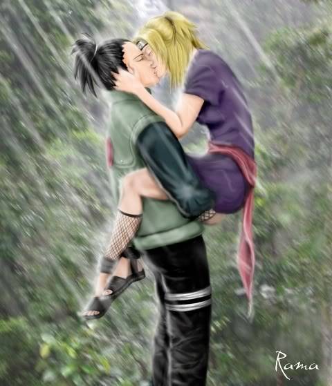 ShikaTema KissundertheRain