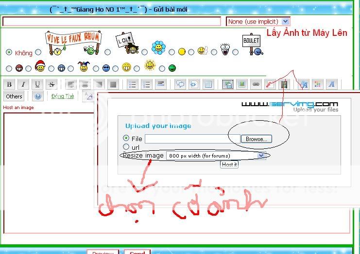 Cách Post Ảnh Lên Diễn Đàn Up2