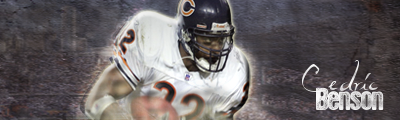 Chicago Bears CedricBenson32