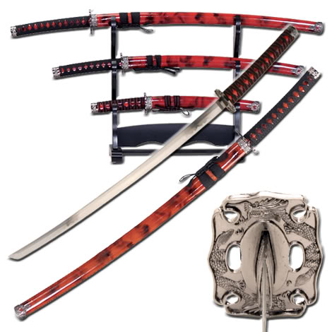 jutsus exclusivos ^^ Classic_japanese_red_samurai_katana