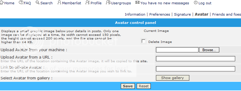 How to upload Signatures and Avatars. 5-1