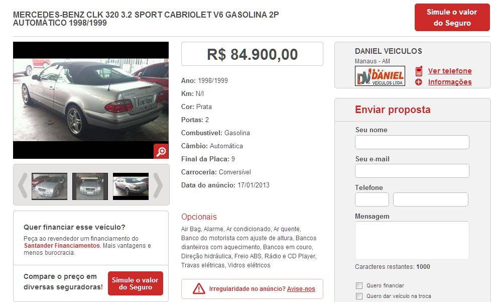 (VENDIDO) A208 CLK320 1999 - R$ 84.900,00 Clkmanaus2_zpsa2ab92f8