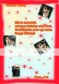 EX. Card  Book  Set  HBD 5 Member  >*< HBD_Han_Hyung_copy