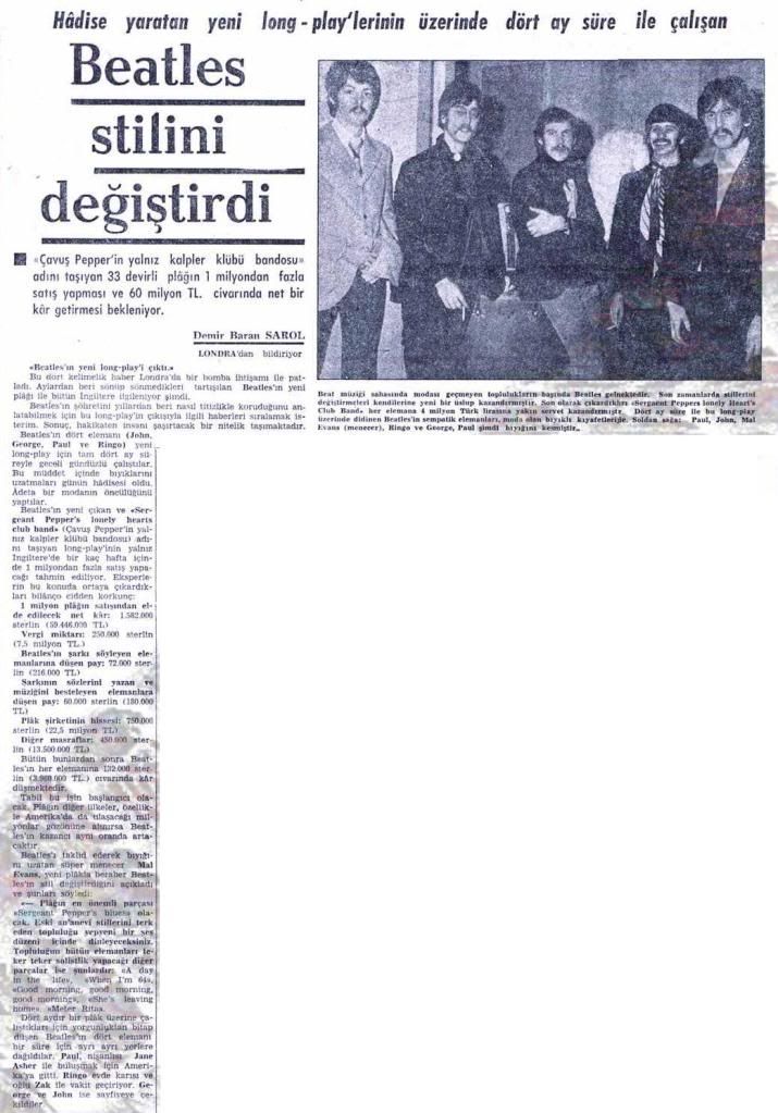 Milliyet Gazete Arşivinden The Beatles Haberleri 4