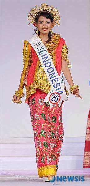 Glory Rosary Oyong Miss World University Indonesia 2008