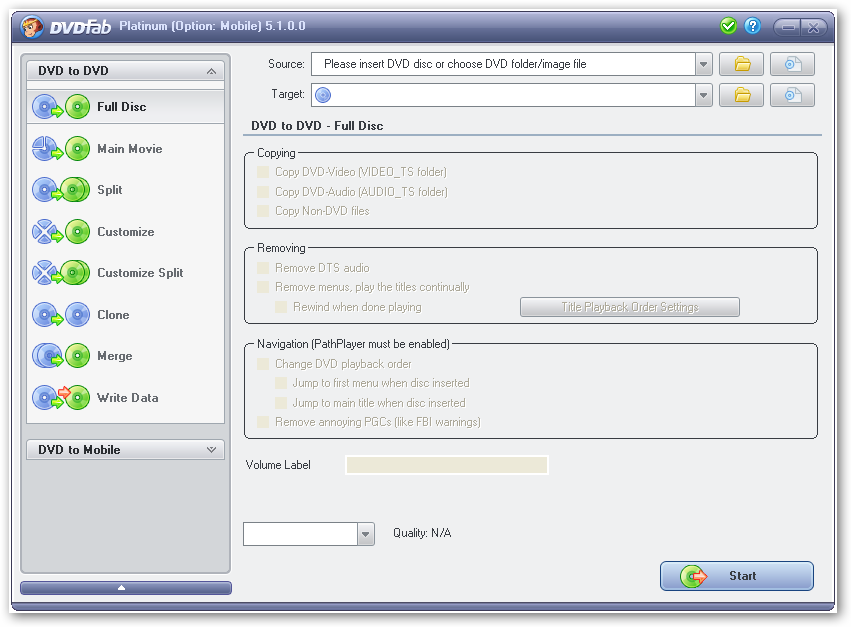 Portable DVDFab Platinum 5.1.0.0 Final ( Mobile Option) DVDFab5