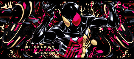 Red & Blue Deadpool and Bicolour Spider-Man FirmaBiColourSpidermanCRabling