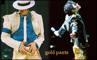 Só a calça dourada, por favor! Goldpants