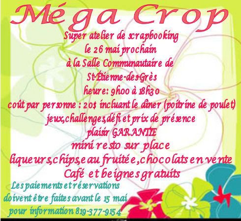 super crop le 26 mai prochain! Crop26mai