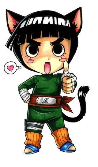 Naruto Neko! ^^ Rock_Lee_Chibi_And_Hinata_2