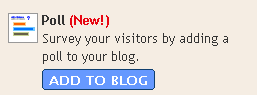 Các tiện ích của blogger.com và hướng dẫn sử dụng Poll