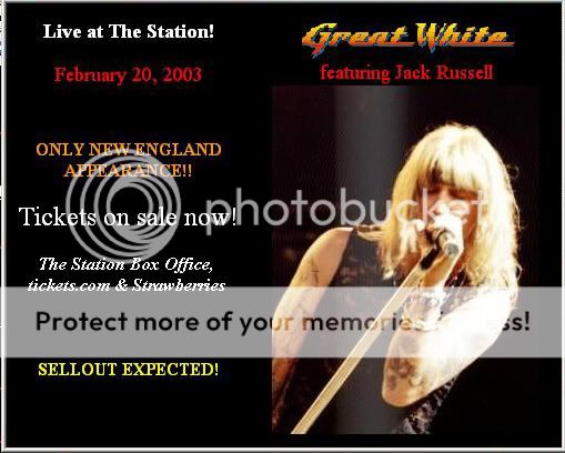 Be glad you didn't attend this show! GreatWhiteTheStation