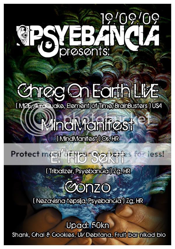 Psyebancia presents: Ghreg On Earth Live 19/9/09 Front_zemlja