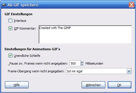 GIMP ~ Animationen Tut11