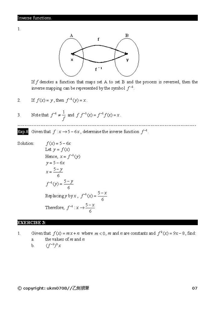 Add Math - form 4 chapter 1-2 notes