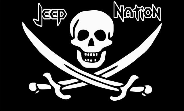 Jeep Nation Flags, Decals, & T-Shirts JeepFlag3x5