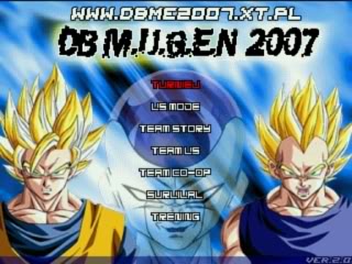 Dragon Ball Z : Mugen 2007 Menu