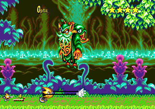 Ristar, A Estrela Cadente [+Mega Drive/Game Gear][+Review] [+Starfy] 95603-ristar-genesis-screenshot-your-first-boss-battle-in-the-game