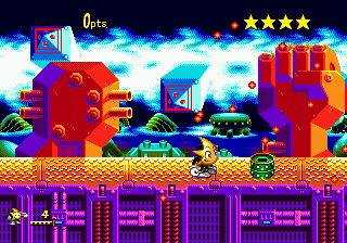 Ristar, A Estrela Cadente [+Mega Drive/Game Gear][+Review] [+Starfy] 95622-ristar-genesis-screenshot-early-picasso